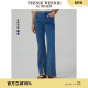 时髦长裤 修身 复古女 简约时髦提臀微喇牛仔裤 TeenieWeenie小熊秋季