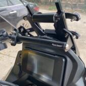 凯越500 525X400X改装 碳纤维扩展杆手机铝合金导航挡风多功能支架