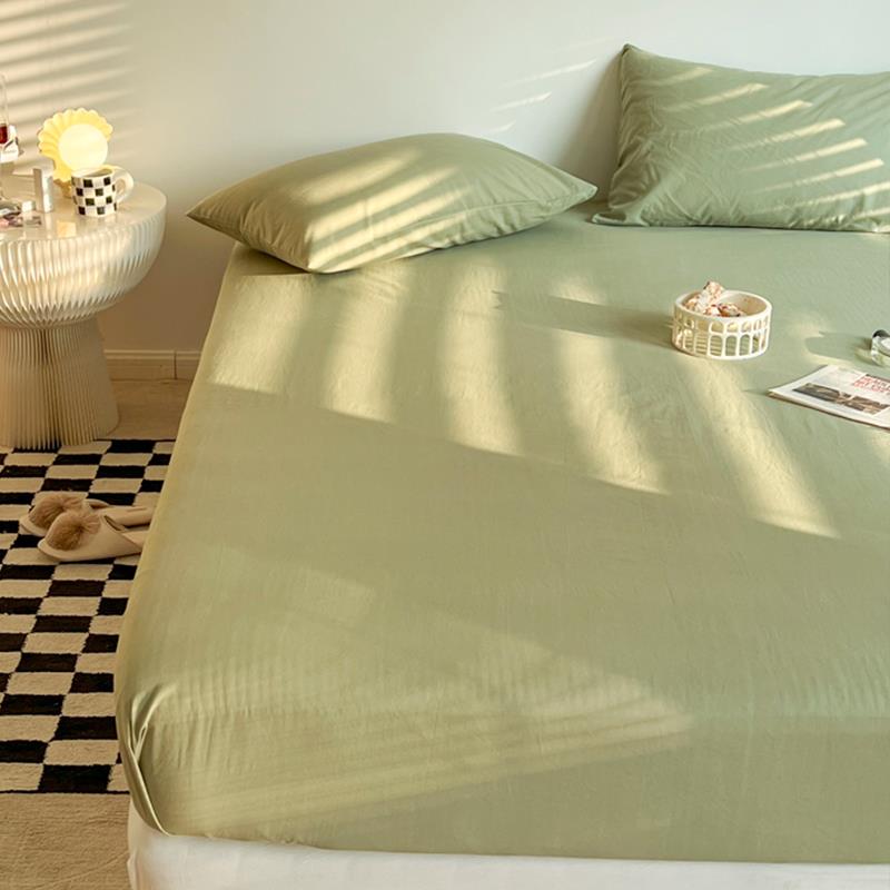 纯棉水洗棉床笠单件2022新款通用全棉床罩全包床垫防尘保护套床单