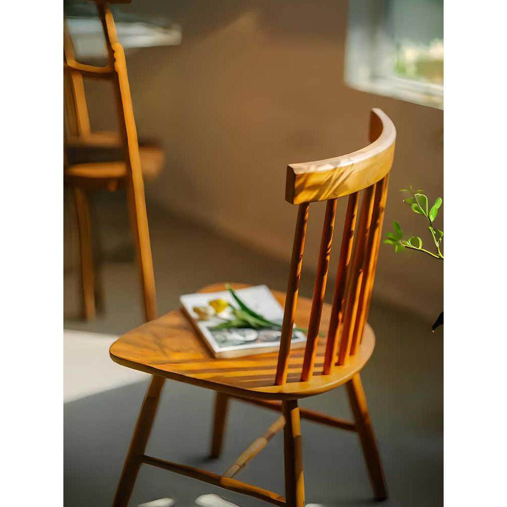 【樱桃木色/温莎椅】实木靠背椅子餐桌餐椅书房椅子靠背椅北欧椅,住宅家具,餐椅,淘宝优惠券,粉丝福利购,淘宝优惠卷