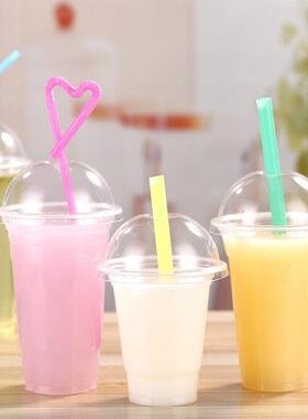 95口一次性塑料杯奶茶杯320饮料400杯子360豆浆杯500果汁杯700ml