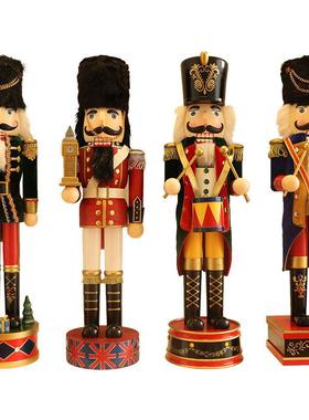 60CM胡桃夹子摆件家居装饰品送人礼品创意可爱小摆件纯手工工艺品