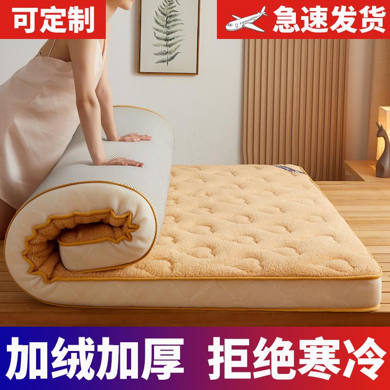 定制羊羔绒2.5软床垫2.0x2.2米床180x200大1.5*2×2.3榻榻米2.4m