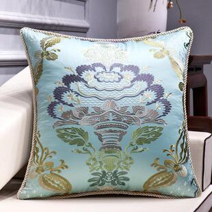 布一堂中式绣花抱枕沙发靠垫4053欧式床头大靠枕套含芯腰靠背