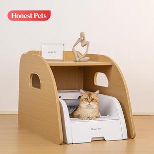 猫咪阳台 诚实宠物全自动猫砂盆超大号智能清理电动铲屎开放式