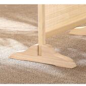 实木屏风底座隔断酒店屏风支架移动滑轮底座折叠屏风固定支架脚