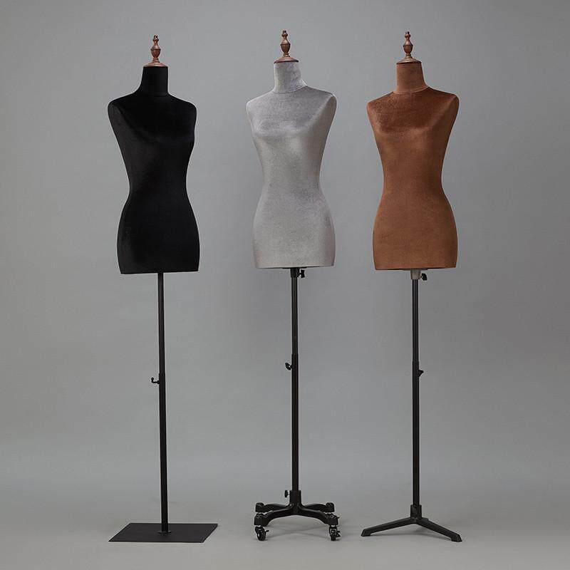 服装模特道具婚纱模特专用展示架丝绒女半身模特架假人台模悬吊模