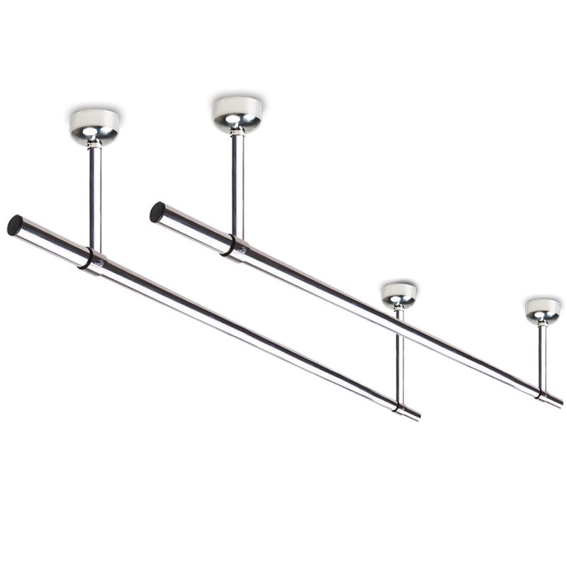 jw固定式晾衣架加粗凉晒被挂衣吊座单杆双杆顶装不锈钢阳台晾衣