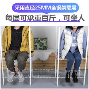 布艺简约经济型衣橱 衣柜简易布衣柜全密封闭钢架钢管加粗加固组装