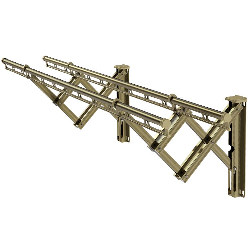 aza3幸福双阳台窗外伸缩晾衣架室外晾衣杆户外折叠推拉晒衣架太太