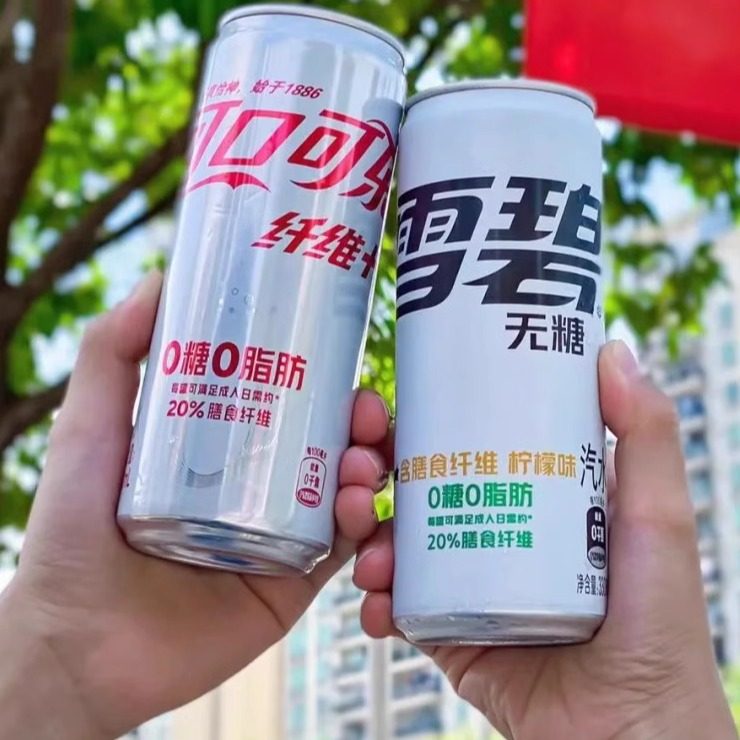 可口可乐雪碧纤维+0糖精200ml*12罐汽水饮品碳酸饮料整箱