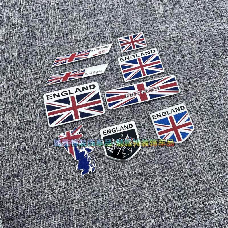 速发英国国旗车贴汽车金属装饰贴个性改装侧标地图贴纸划痕遮挡装