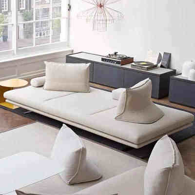 写意空间prado沙发设计师意式极简客厅双面布艺无扶手普拉多沙发