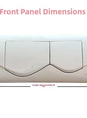 马桶配件Cp-4002隐藏壁挂式隐藏水箱安装面板白色大面板按钮