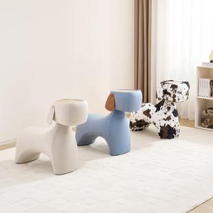 转转小狗休闲 椅网红创意边几卡通动物座椅儿童小马凳设计师沙发