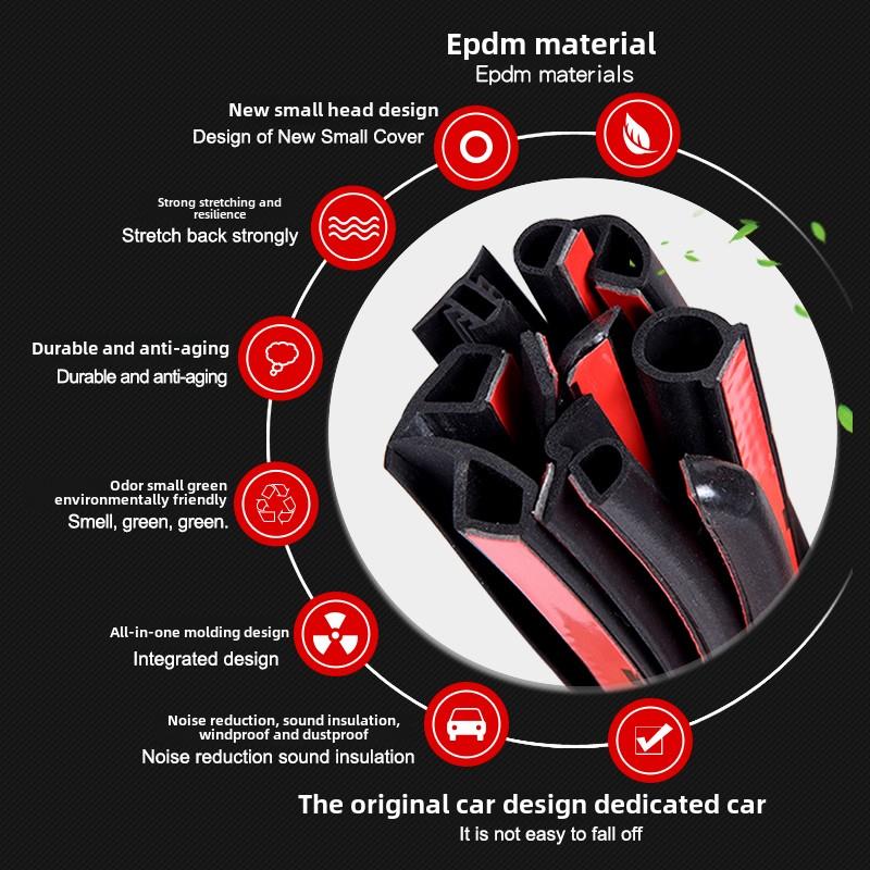 适用于长安Univ Unit Unikidd车门缝专用密封条防尘、隔音、降噪