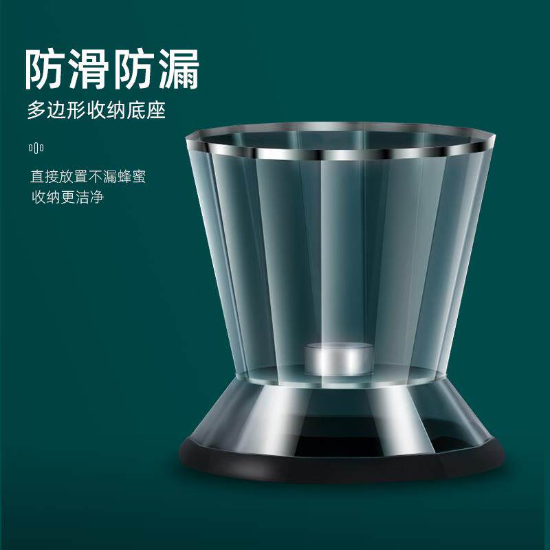 德国装蜂蜜瓶蜂蜜罐专用玻璃瓶z分装挤压按压式滴漏瓶子高级蜜糖