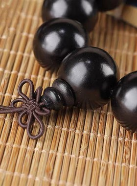 极速黑檀a佛珠手串男女款手链紫檀金丝楠木黄花梨沉香阴沉木金丝