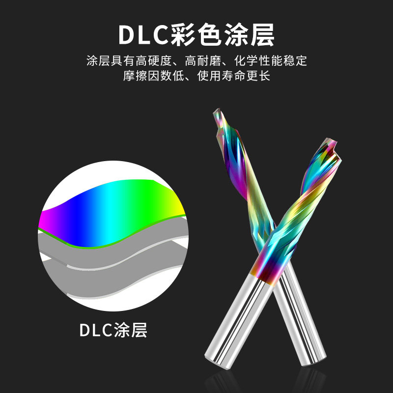 极速钨钢涂层单刃铣刀铝用仿形铝合E金门窗型材塑钢幕墙七彩雕刻