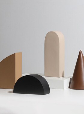 新品装饰a推荐几何树脂摆件ins风北欧家居轻奢样板房玄关柜体桌面