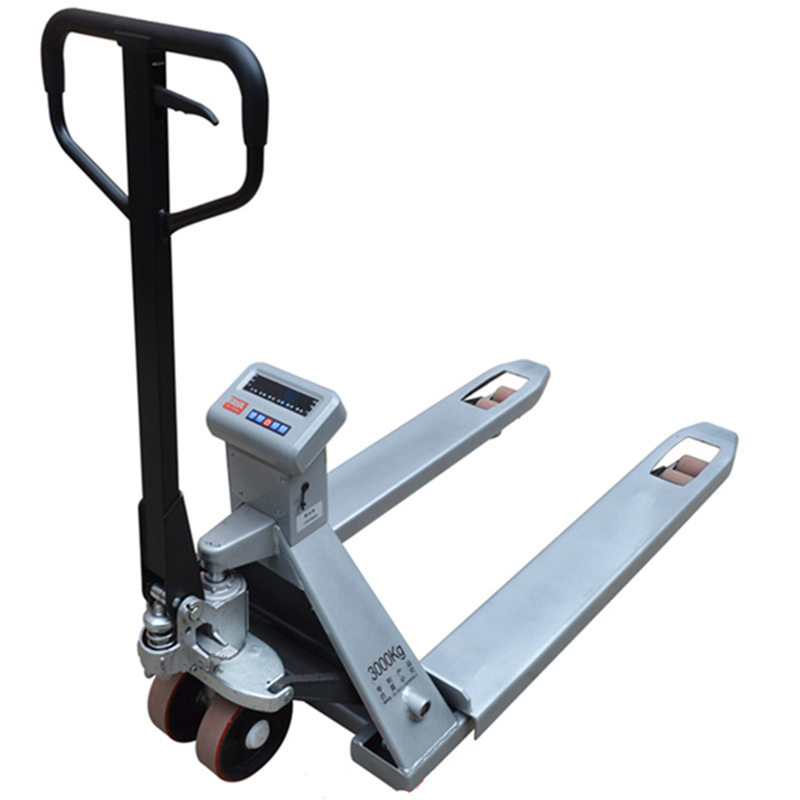 极速FAYA电子j秤搬运车锂电手动液压带秤电子秤重堆高机地牛物流