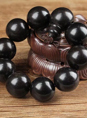 极速黑檀手串2.5厘米佛珠25mm金丝楠木黄O花梨沉香阴沉木金丝檀木