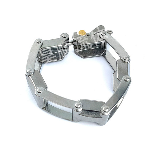 极速KF链式卡箍h不锈钢管子固定卡扣真空法兰链条卡箍 KF63/80/10