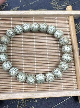 极速海南星月菩提子手串单圈手链男女新月M高密顺白正月文玩佛珠