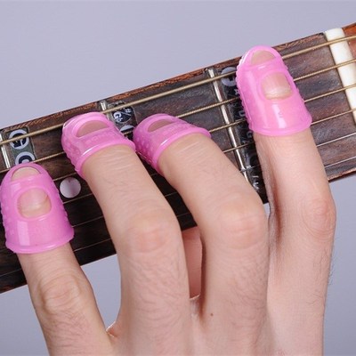 极速4pcs guitar picks fingertip Finger Thumb PQicks Plectrum