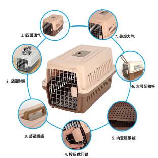 极速.博美犬专用狗狗笼子航空A箱车载托运小型犬宠物新款拖运行李