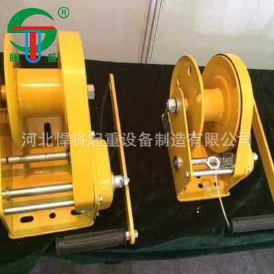 极速厂促厂促e手动绞盘 手摇绞盘 手摇卷扬机 钢丝绳绞车 1800磅