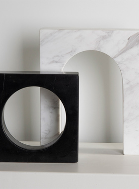新品装饰推荐大理石门洞摆件现代简约创意家居客厅U样板间售楼处