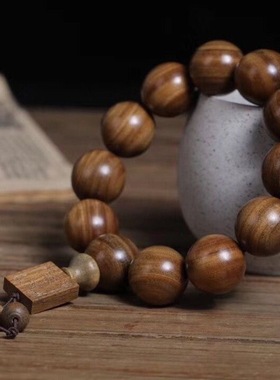 极速绿檀佛珠手串男女手链印度z小叶紫檀金丝楠木黄花梨木沉香黑