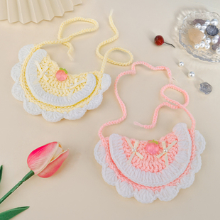 速发猫咪围偶饰水巾装饰品配口小项圈布兜猫衣服装扮