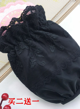 速发双层绒丝秋冬士办公室防污袖爱可套黑色短款袖筒上班羽蕾服护