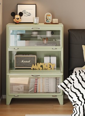 速发MOMA柜屉古卧室玻璃展示柜子客厅日式斗抽金属柜复收纳餐