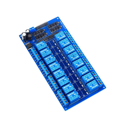 速发16路继电器5v12v24v光耦隔离高多电平触发PL电控制板低路继C