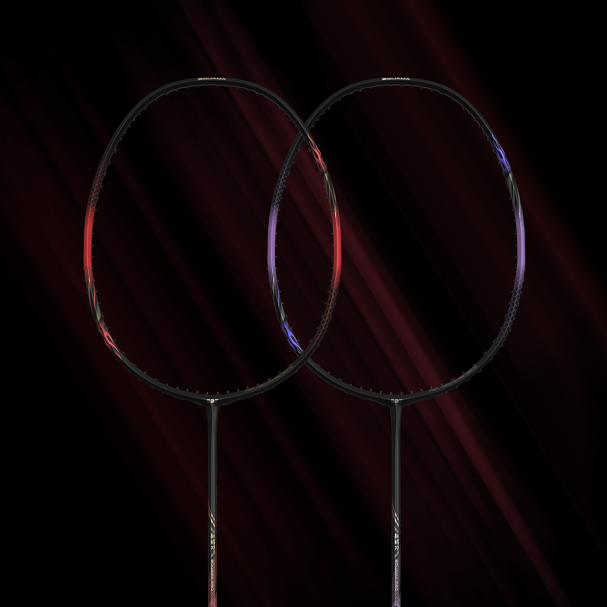 CBT【龙鳞刀 PRO】高端羽球拍 3D龙鳞设计 速度进攻型 升级版单支