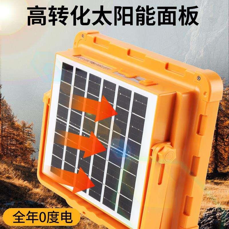 太阳能充电超亮便携式照明灯多功能磁吸家用夜市摆摊灯户外露营灯
