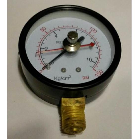 补差价链接 双指示记忆压力表 63MM 双针压力表 YS-63议*