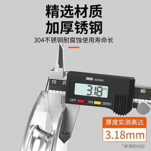 304不锈钢滑轮钢丝绳U型定滑轮吊环吊钩单双轮小滑轮起重省力工具