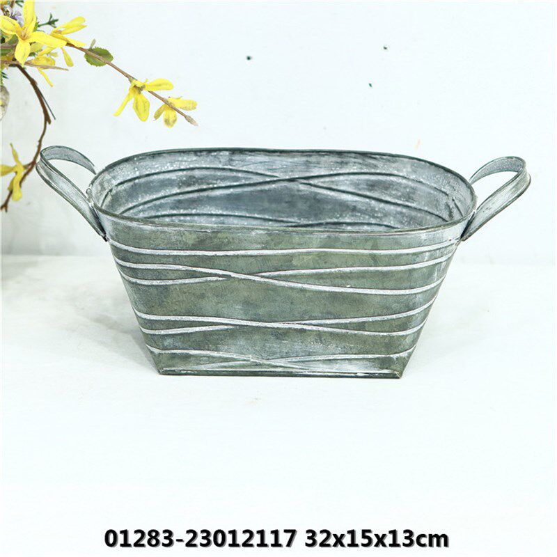 热销孤品大d集合-美式乡村风阳台花园装饰复古铁艺花盆多肉盆花桶