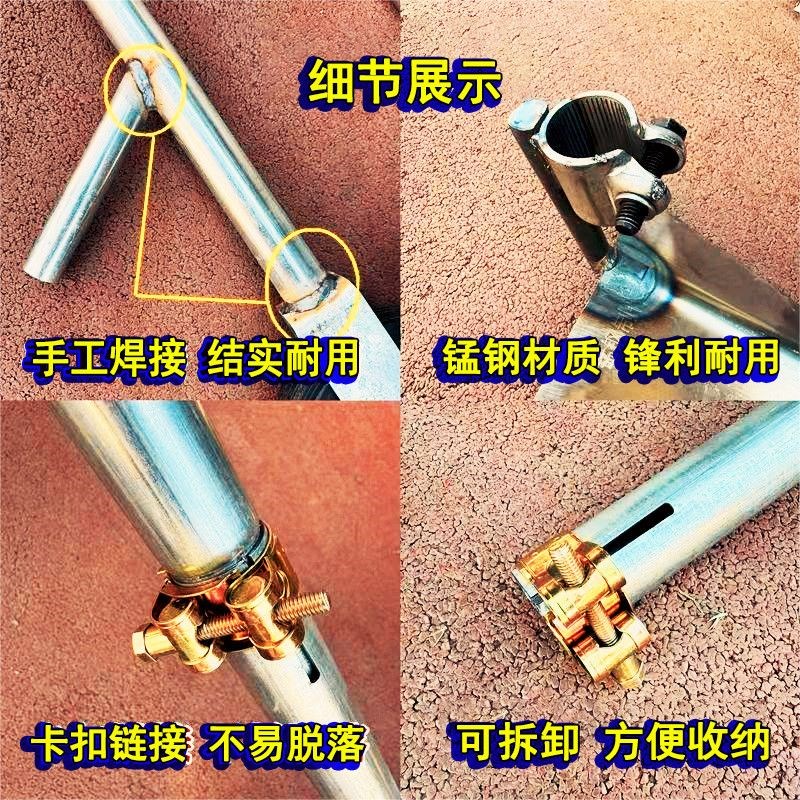 热销新款b多功能手推耘锄开 沟锄除草锄侧翻犁除草神器翻土犁