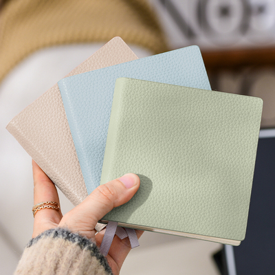 速发荔枝纹学a7随身便携软袋面本子小号迷你口皮背单词记忆本高档