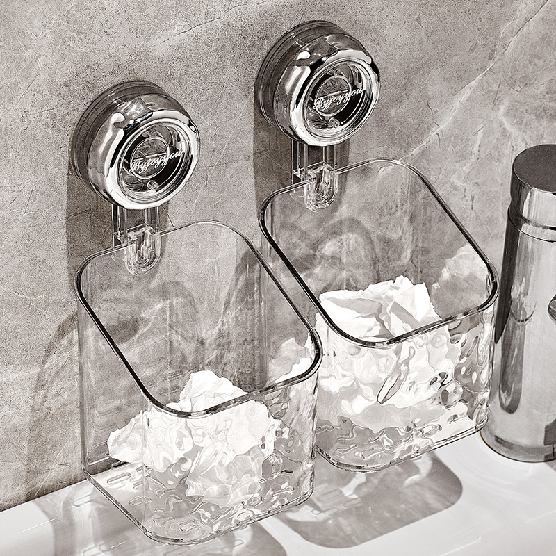 速发吸盘废弃二次洗脸浴收纳盒壁挂卫生洗间手台巾室擦脸巾置