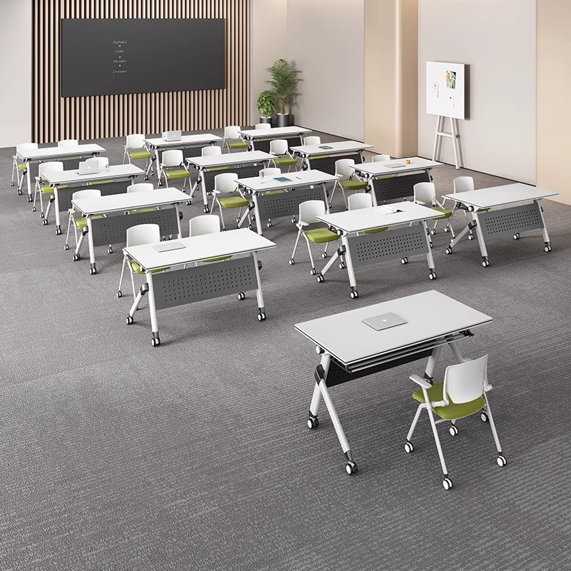 速发会议教移动办公桌培训桌椅组合训育机构长条桌课桌折叠培桌桌
