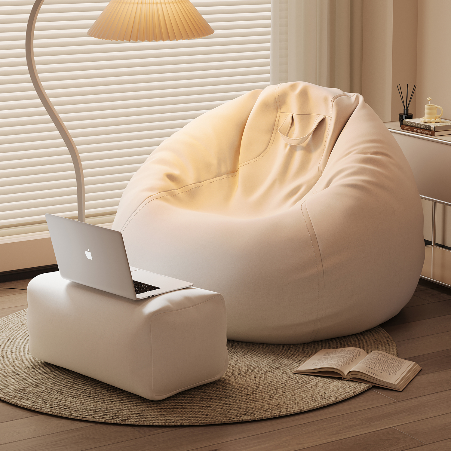 速发懒人沙发可卧可睡豆沙袋单人小沙发人类狗窝榻榻米躺室摆烂躺