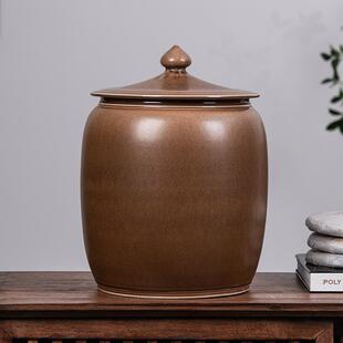 景德镇陶瓷茶叶罐家用大号储存茶缸普洱茶饼收纳醒茶罐密封高档