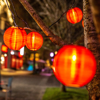 灯笼灯串户外防水氛围彩灯庭院阳台led太阳能新年春节装饰灯串灯