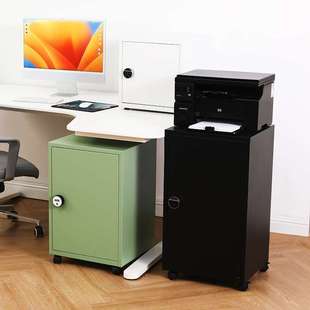 办公小型铁皮文件柜家用密码锁储物柜桌下单门保密带锁收纳小柜子